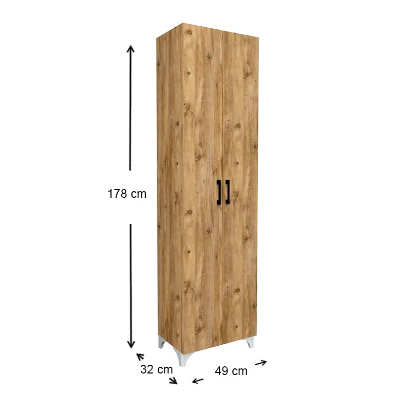 Ντουλάπα Παπουτσοθήκη Art Maison ΛΕΒΙΘΑ - Pine Oak (49x32x178εκ.) Ντουλάπα Παπουτσοθήκη Art Maison ΛΕΒΙΘΑ - Pine Oak (49x32x178εκ.)