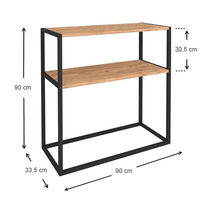 Κονσόλα Art Maison Κεφαλονιά - Natural (90x33,5x90εκ.)