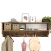 Κρεμάστρα τοίχου Art Maison Σκάνδια - Walnut (120x22x37εκ.)