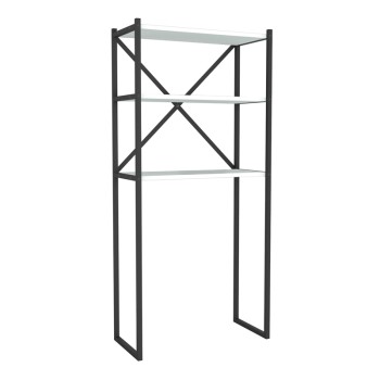 Έπιπλο πλυντηρίου Art Maison Αξίνη - Black White (66x34x160εκ.)