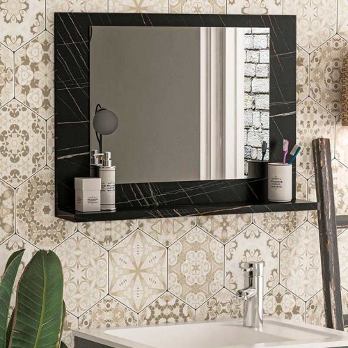 Καθρέφτης μπάνιου Art Maison Πλατάνι - Black Marble (60x10x45εκ.)