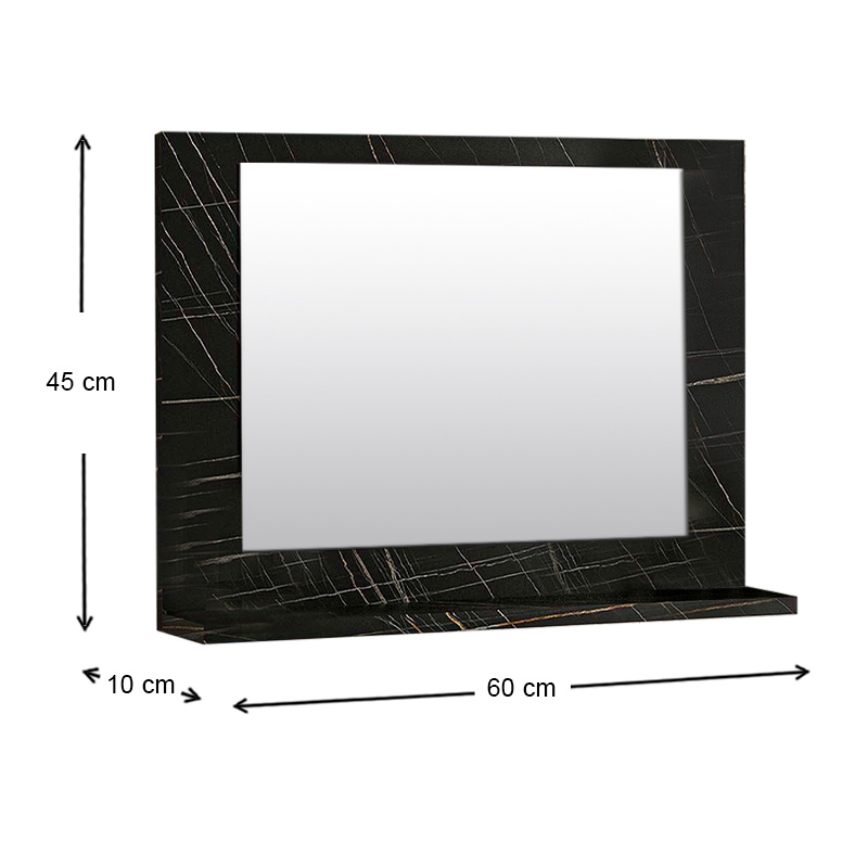 Καθρέφτης μπάνιου Art Maison Πλατάνι - Black Marble (60x10x45εκ.) Καθρέφτης μπάνιου Art Maison Πλατάνι - Black Marble (60x10x45εκ.)