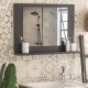 Καθρέφτης μπάνιου Art Maison Πλατάνι - Charcoal (60x10x45εκ.)