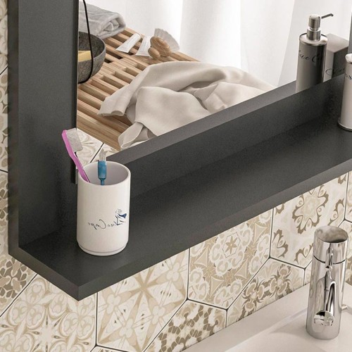 Καθρέφτης μπάνιου Art Maison Πλατάνι - Charcoal (60x10x45εκ.)