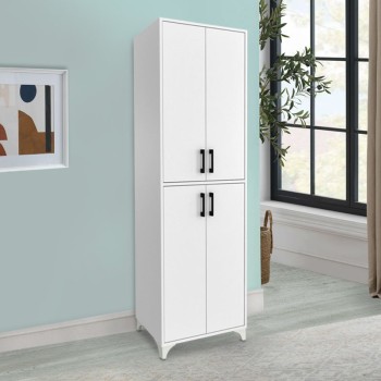 Ντουλάπα κουζίνας/μπάνιου Art Maison ΛΕΒΙΘΑ - White (62,6x35,8x186εκ)