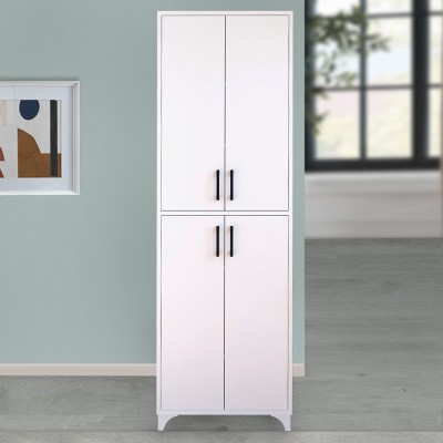 Ντουλάπα κουζίνας/μπάνιου Art Maison ΛΕΒΙΘΑ - White (62,6x35,8x186εκ) Ντουλάπα κουζίνας/μπάνιου Art Maison ΛΕΒΙΘΑ - White (62,6x35,8x186εκ)