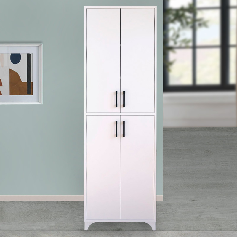Ντουλάπα κουζίνας/μπάνιου Art Maison ΛΕΒΙΘΑ - White (62,6x35,8x186εκ) Ντουλάπα κουζίνας/μπάνιου Art Maison ΛΕΒΙΘΑ - White (62,6x35,8x186εκ)