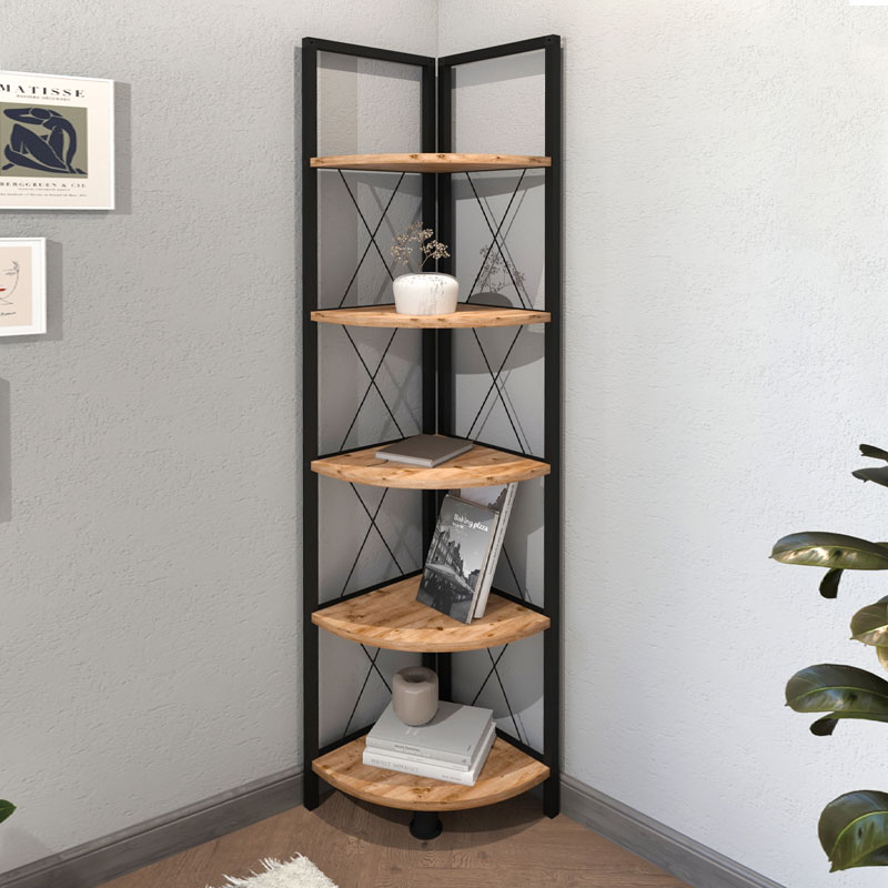 Βιβλιοθήκη γωνιακή Art Maison ΚΙΣΗΡΙΑ - Natural Black (33x33x162εκ.) Βιβλιοθήκη γωνιακή Art Maison ΚΙΣΗΡΙΑ - Natural Black (33x33x162εκ.)