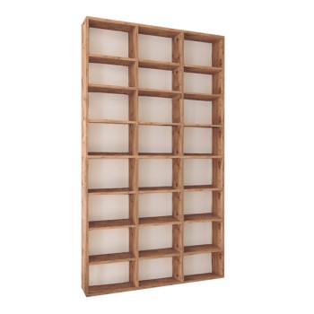 Βιβλιοθήκη Art Maison Λαύριο - Pine Oak (102x16x178εκ.)