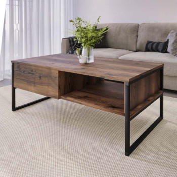 Τραπεζάκι Σαλονιού Art Maison Ανατολή - Walnut (105x60x46εκ.)