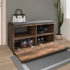 Παπουτσοθήκη Art Maison ΘΗΡΑΣΙΑ - Walnut (80x35x42εκ.)