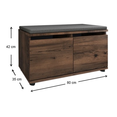 Παπουτσοθήκη Art Maison ΘΗΡΑΣΙΑ - Walnut (80x35x42εκ.) Παπουτσοθήκη Art Maison ΘΗΡΑΣΙΑ - Walnut (80x35x42εκ.)