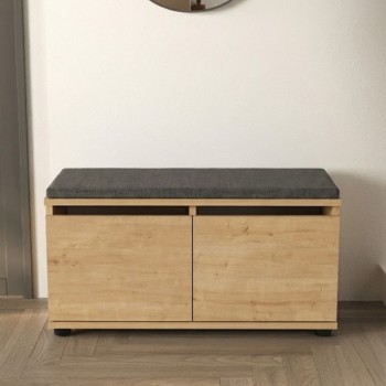 Παπουτσοθήκη Art Maison ΘΗΡΑΣΙΑ 8 ζευγών χρώμα sapphire oak 80x35x42εκ.