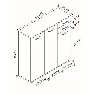Παπουτσοθήκη Art Maison ΑΡΝΙΘΑ - White (108x35x108εκ.)