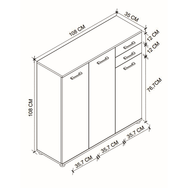Παπουτσοθήκη Art Maison ΑΡΝΙΘΑ - White (108x35x108εκ.)