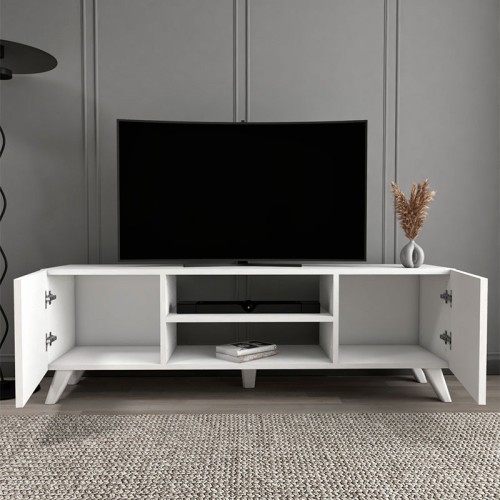 Έπιπλο τηλεόρασης Art Maison Σίκινος - White (140x35x46εκ.)