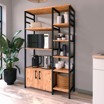 Έπιπλο κουζίνας Art Maison ΣΕΣΚΛΙ - Black (83,6x30,2x140,7εκ.)
