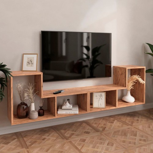 Έπιπλο τηλεόρασης Art Maison Καλαβρός - Pine Oak (183x29,7x53,8εκ.)