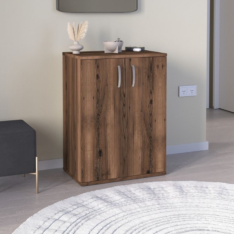 Παπουτσοθήκη - Ντουλάπι Art Maison Baltoy χρώμα καπνιστή καρυδιά 60x38x81,4εκ.