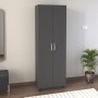 Ντουλάπα ρούχων - Παπουτσοθήκη Art Maison Varoom δίφυλλη χρώμα ανθρακί 59,8x37,8x178,5εκ.