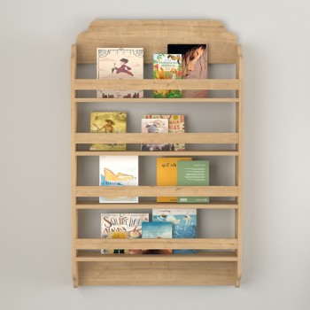 Επιτοίχια βιβλιοθήκη - ραφιέρα Art Maison Muk χρώμα sapphire oak 80x15x132εκ.