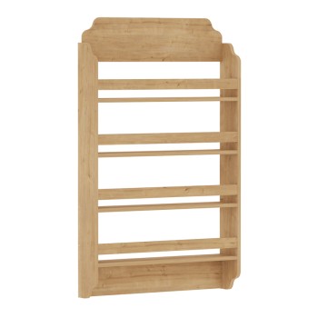 Επιτοίχια βιβλιοθήκη - ραφιέρα Art Maison Muk χρώμα sapphire oak 80x15x132εκ.