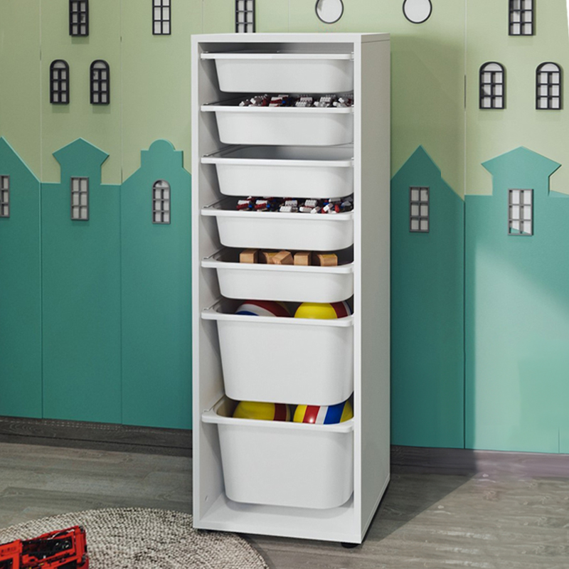 Συρταριέρα κουζίνας - μπάνιου Art Maison Antonio με 7 συρτάρια χρώμα λευκό 45,4x30x125εκ.