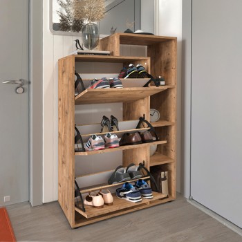 Παπουτσοθήκη Art Maison Uxie χρώμα pine oak 90x32x143εκ.