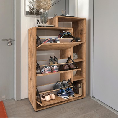 Παπουτσοθήκη Art Maison Uxie χρώμα pine oak 90x32x143εκ. Παπουτσοθήκη Art Maison Uxie χρώμα pine oak 90x32x143εκ.