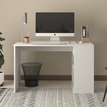 Γραφείο εργασίας Art Maison Kyoko χρώμα λευκό 120x60x74,4εκ.