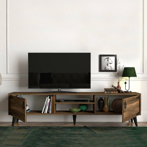Έπιπλο τηλεόρασης Art Maison ΠΛΙΝΤΡΙ - Walnut (180x30x41εκ.)