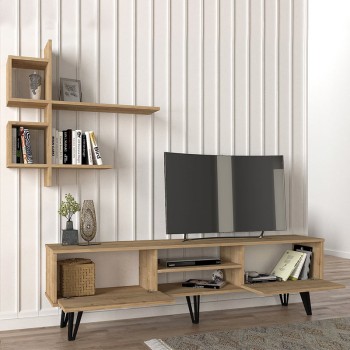 Σύνθεση τηλεόρασης Art Maison Άργος - Oak (180x35x51εκ.)