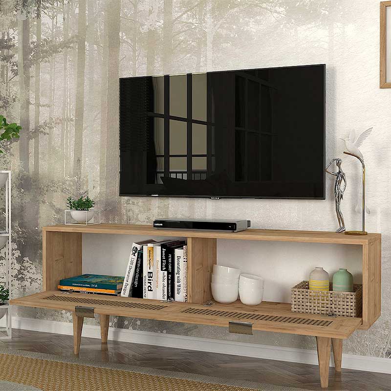 Έπιπλο τηλεόρασης Art Maison ΡΗΝΕΙΑ - Oak (140x30x55εκ.) Έπιπλο τηλεόρασης Art Maison ΡΗΝΕΙΑ - Oak (140x30x55εκ.)