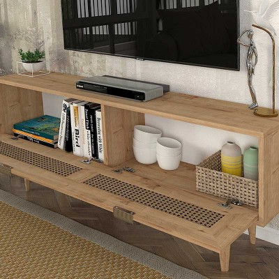 Έπιπλο τηλεόρασης Art Maison ΡΗΝΕΙΑ - Oak (140x30x55εκ.) Έπιπλο τηλεόρασης Art Maison ΡΗΝΕΙΑ - Oak (140x30x55εκ.)
