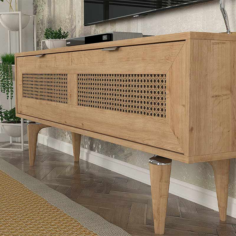 Έπιπλο τηλεόρασης Art Maison ΡΗΝΕΙΑ - Oak (140x30x55εκ.) Έπιπλο τηλεόρασης Art Maison ΡΗΝΕΙΑ - Oak (140x30x55εκ.)