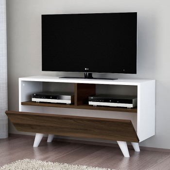 Έπιπλο τηλεόρασης Art Maison ΔΗΛΟΣ - White Walnut (90x29,5x50εκ.)