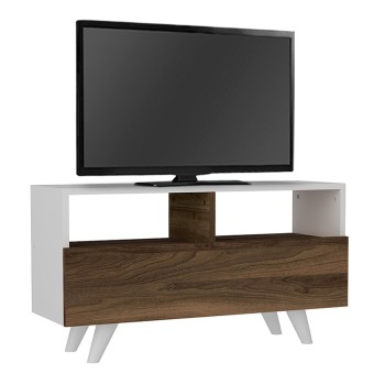 Έπιπλο τηλεόρασης Art Maison ΔΗΛΟΣ - White Walnut (90x29,5x50εκ.)