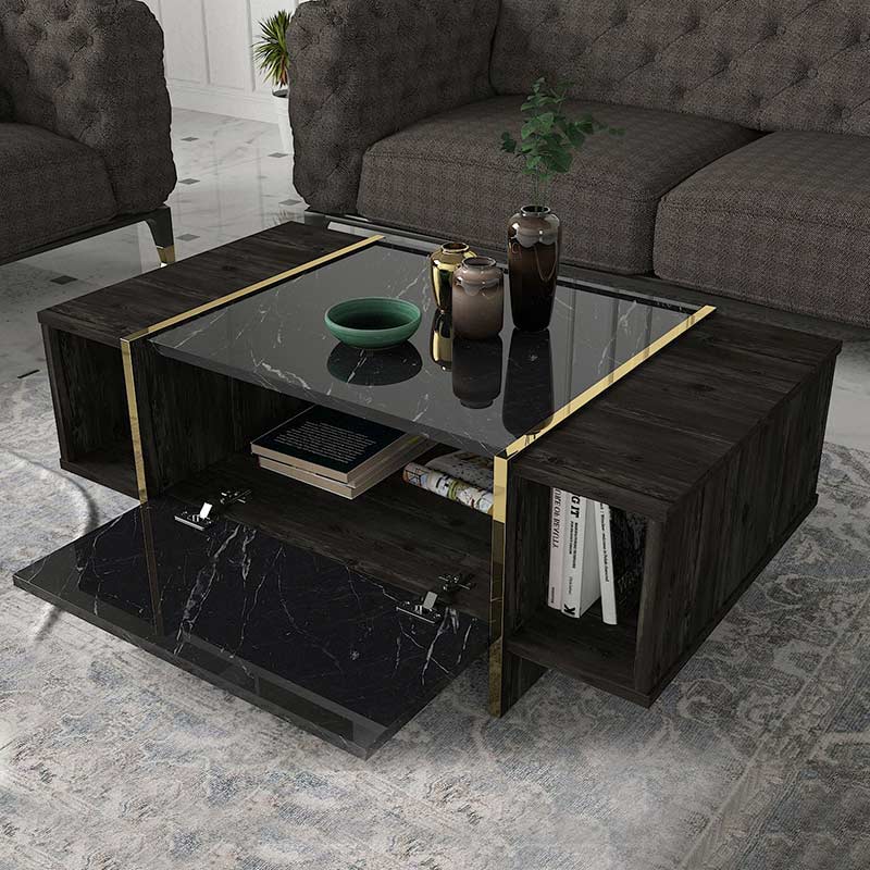 Τραπεζάκι Σαλονιού Art Maison Ζένια - Black (104x60x37,3εκ.) Τραπεζάκι Σαλονιού Art Maison Ζένια - Black (104x60x37,3εκ.)