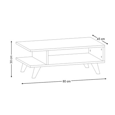 Τραπεζάκι σαλονιού Art Maison ΚΙΝΑΡΟΣ - White (80x45x30εκ.)