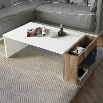 Τραπεζάκι σαλονιού Art Maison Μεσσάδα - White Walnut (95x50x34εκ.)