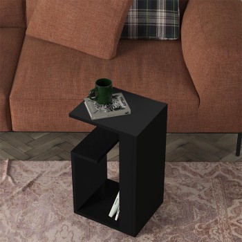 Τραπεζάκι βοηθητικό Art Maison Haruka χρώμα μαύρο 35x29,5x60εκ.