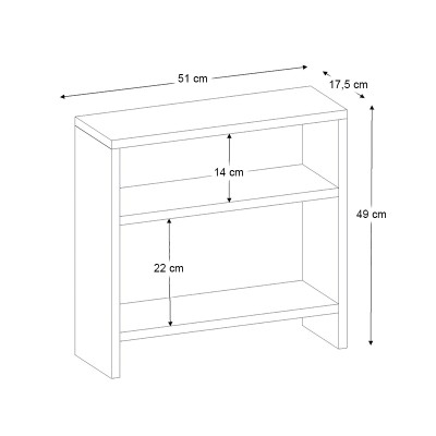 Τραπεζάκι βοηθητικό Art Maison Haruko χρώμα sapphire oak 51x17,5x49εκ.