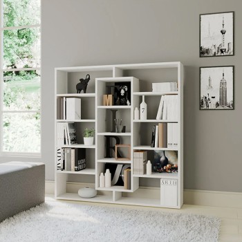 Βιβλιοθήκη Art Maison Μερσίνια - White (125x22x135,7εκ.)