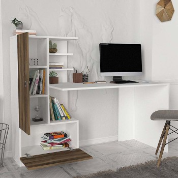 Γραφείο Art Maison Απόνησος - White Walnut (149,5x60x120εκ.)
