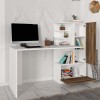 Γραφείο Art Maison ΚΟΦΑ - White Walnut (149,5x61,8x120εκ.)