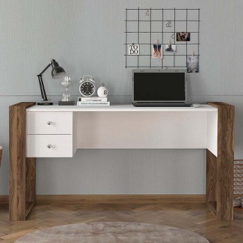 Γραφείο Art Maison ΜΙΝΑ - White Walnut (158,4x60x72,2εκ.)