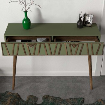 Κονσόλα Art Maison Σύμη - Walnut Olive (120x35,5x89,3εκ.)