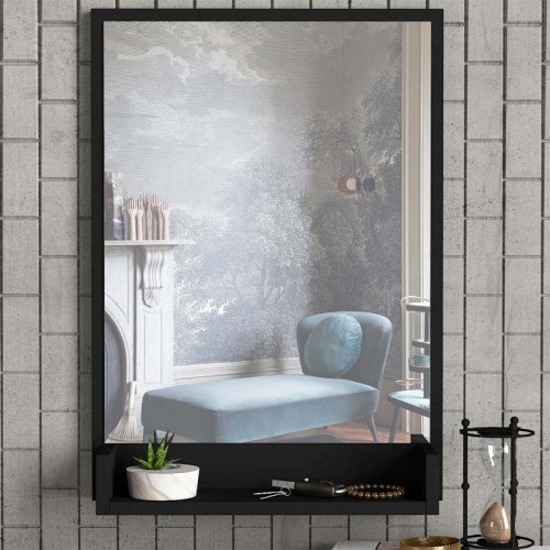 Καθρέπτης τοίχου Art Maison Βόνη - Black (45x12x75εκ.)