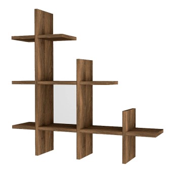 Ραφιέρα τοίχου Art Maison Ξιφιός - Walnut (81,8x18x80εκ.)