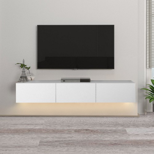 Έπιπλο τηλεόρασης Art Maison Πάτμος - White (180x29,5x29,5εκ.)